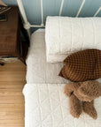 Quilted Ivory Blanket | Twin