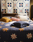 Tähti Handmade Patchwork Quilt | Navy