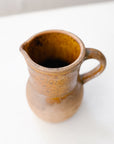 Vintage French "Au Laitier" Pitcher Semi Glazed Stoneware with Handle | No. 247