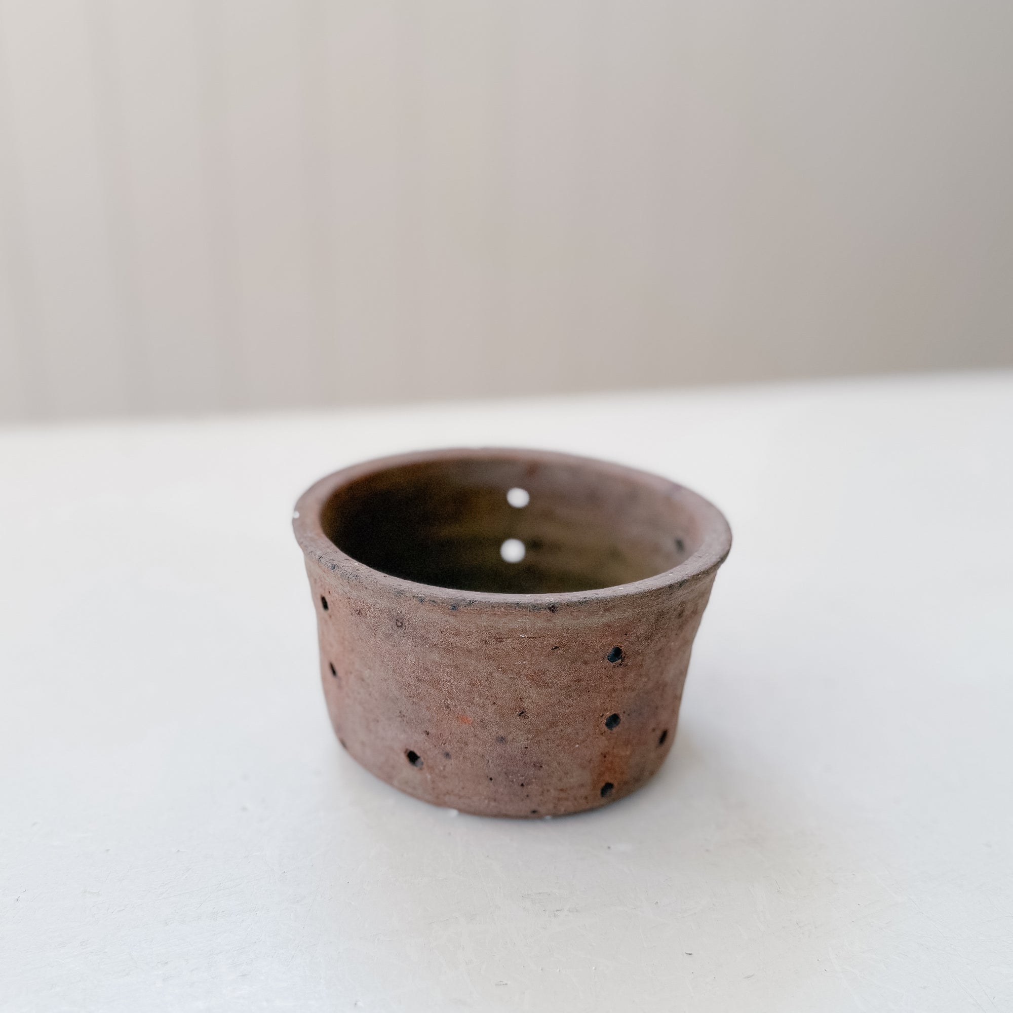 Rare Vintage French Faisselle Pot | Oxidized Mulberry No. 1