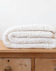 Quilted Ivory Blanket | Twin