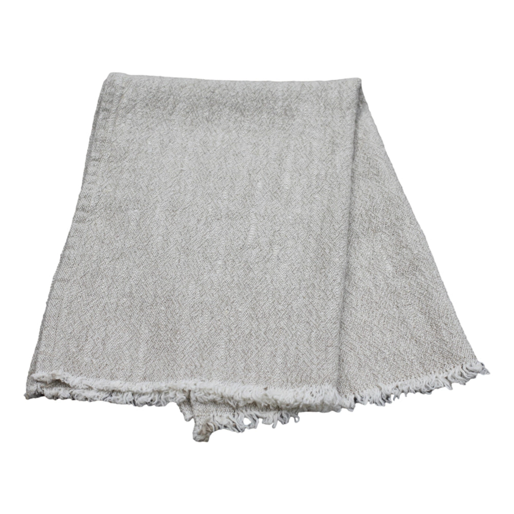 Textured Linen Hand Towel | Flax