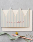 Paper Crown Birthday Card