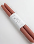 Terracotta | 14" Beeswax Taper Candles | Set of 2
