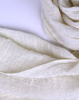 Loose Open Weave Linen Table Runner | Ivory