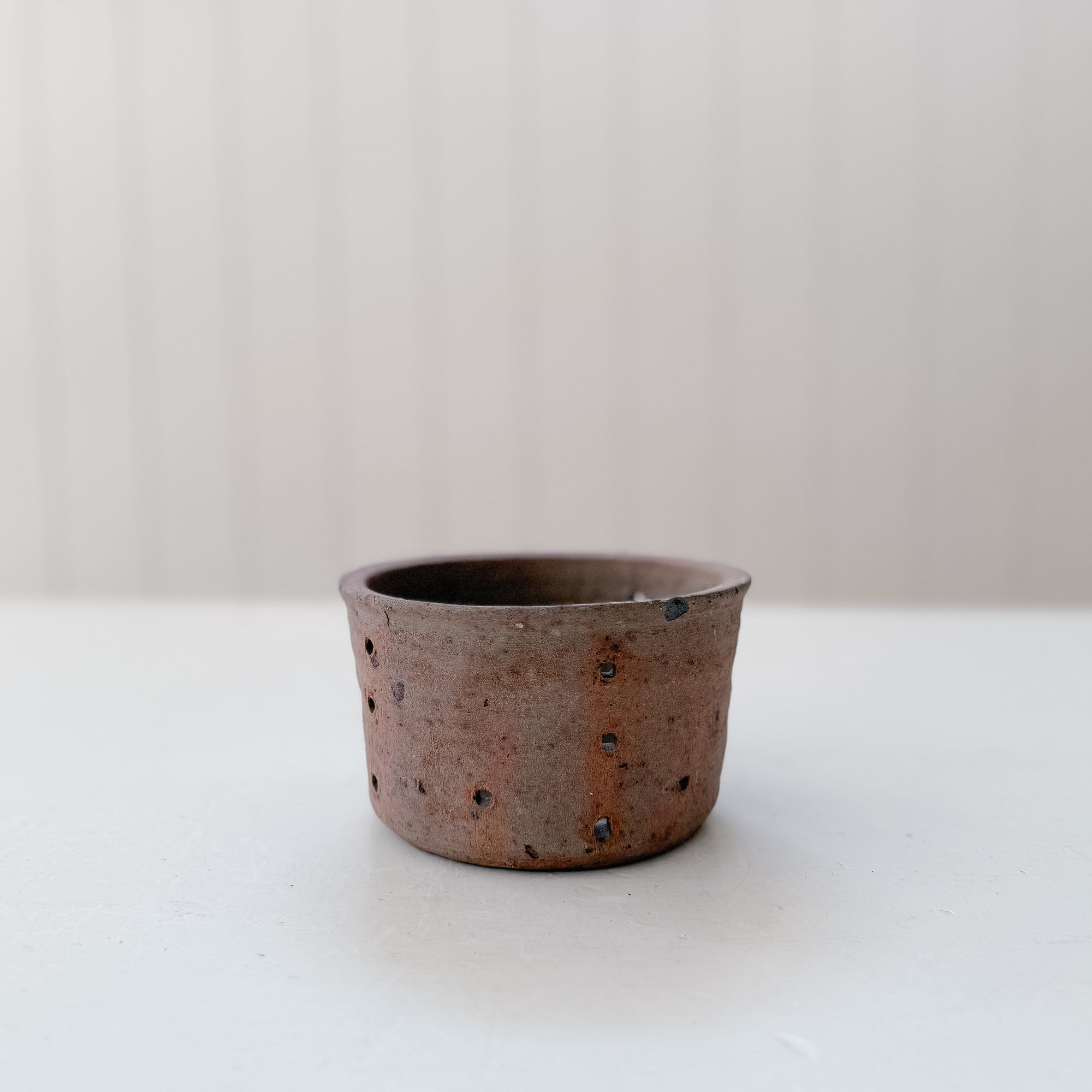Rare Vintage French Faisselle Pot | Oxidized Mulberry No. 1