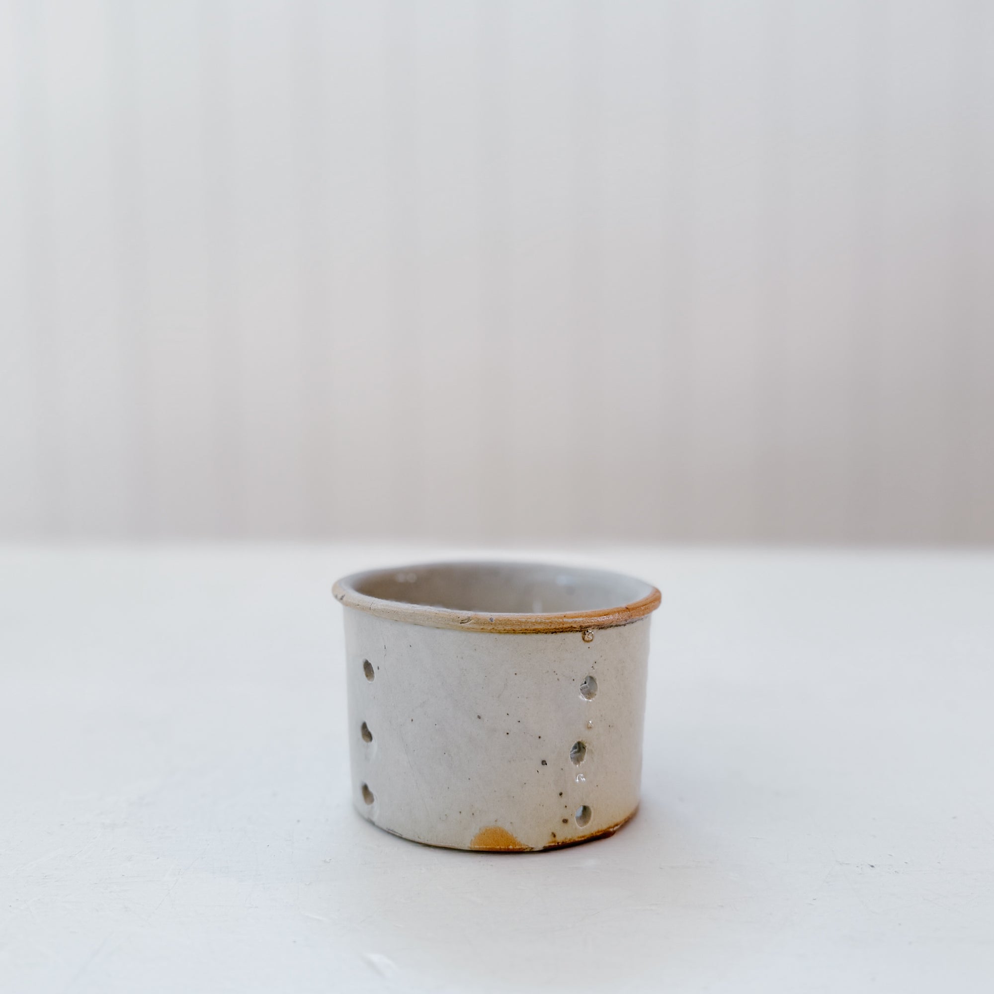 Assorted Vintage French Faisselles Pots | Natural Beige & Grey