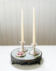 19th Century Antique Silver Mirror Plateau Trays