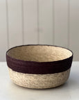 Round Tabletop Basket | Natural + Coco