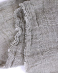 Loose Open Weave Linen Table Runner | Flax