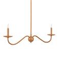 Saxon Linear Chandelier | Rattan