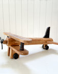 Vintage Wooden Toy Airplane
