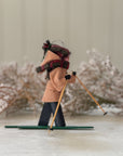 Caramel | Handmade New England XC Skier Ornament