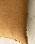 Lina Linen Pillow | Turmeric
