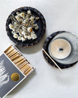 Ceramic Scalloped Coaster | Charcoal