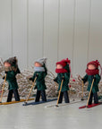 Handmade New England XC Skier Ornament | Evergreen