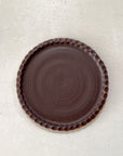 Round Scalloped Potter's Trays | Cocoa