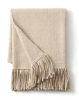 Aldo Handwoven Wool Throw | Almond