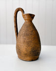 Vintage French Terracotta Wine Pitcher with Handle | No. 246