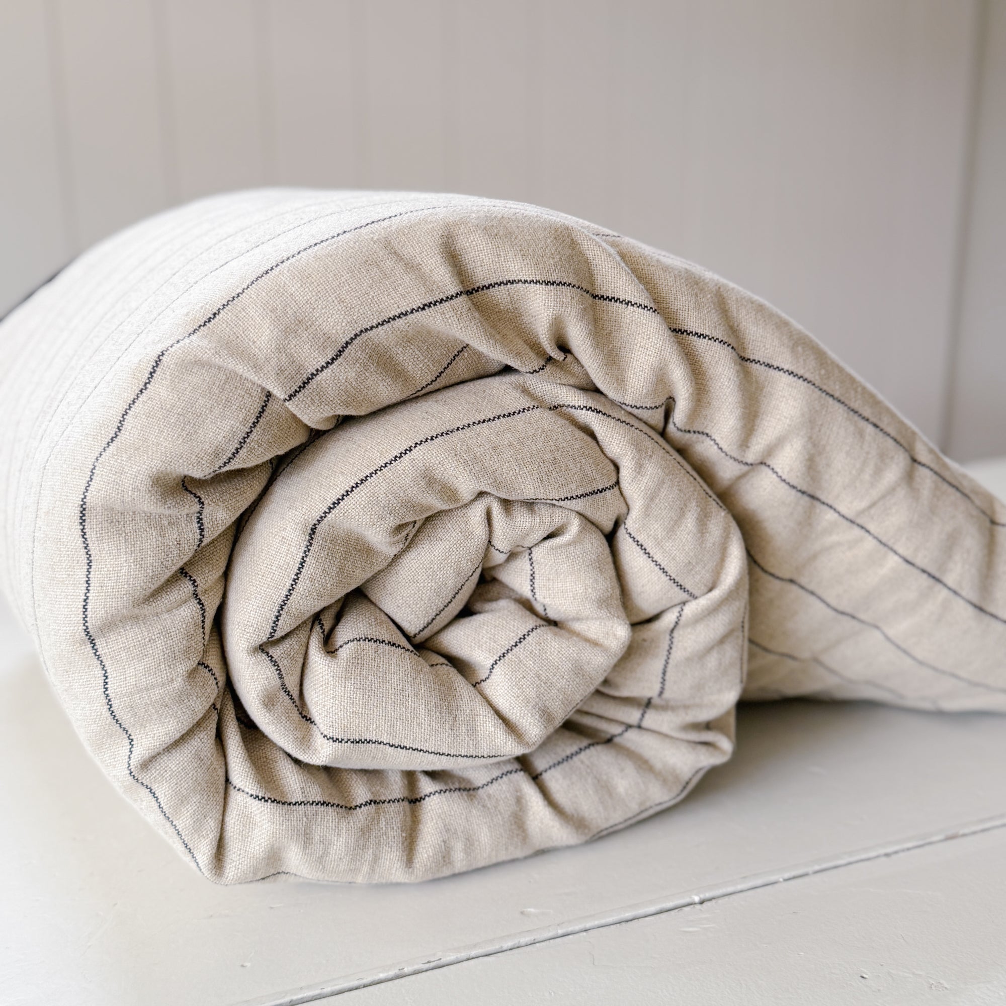 Calvi Bed Roll | Natural Stripe