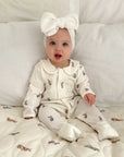 Collared Pajama Onesie | Bunnies