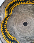 Large Pakurigo Wave Basket No. 19 | Ochre + Dark Navy