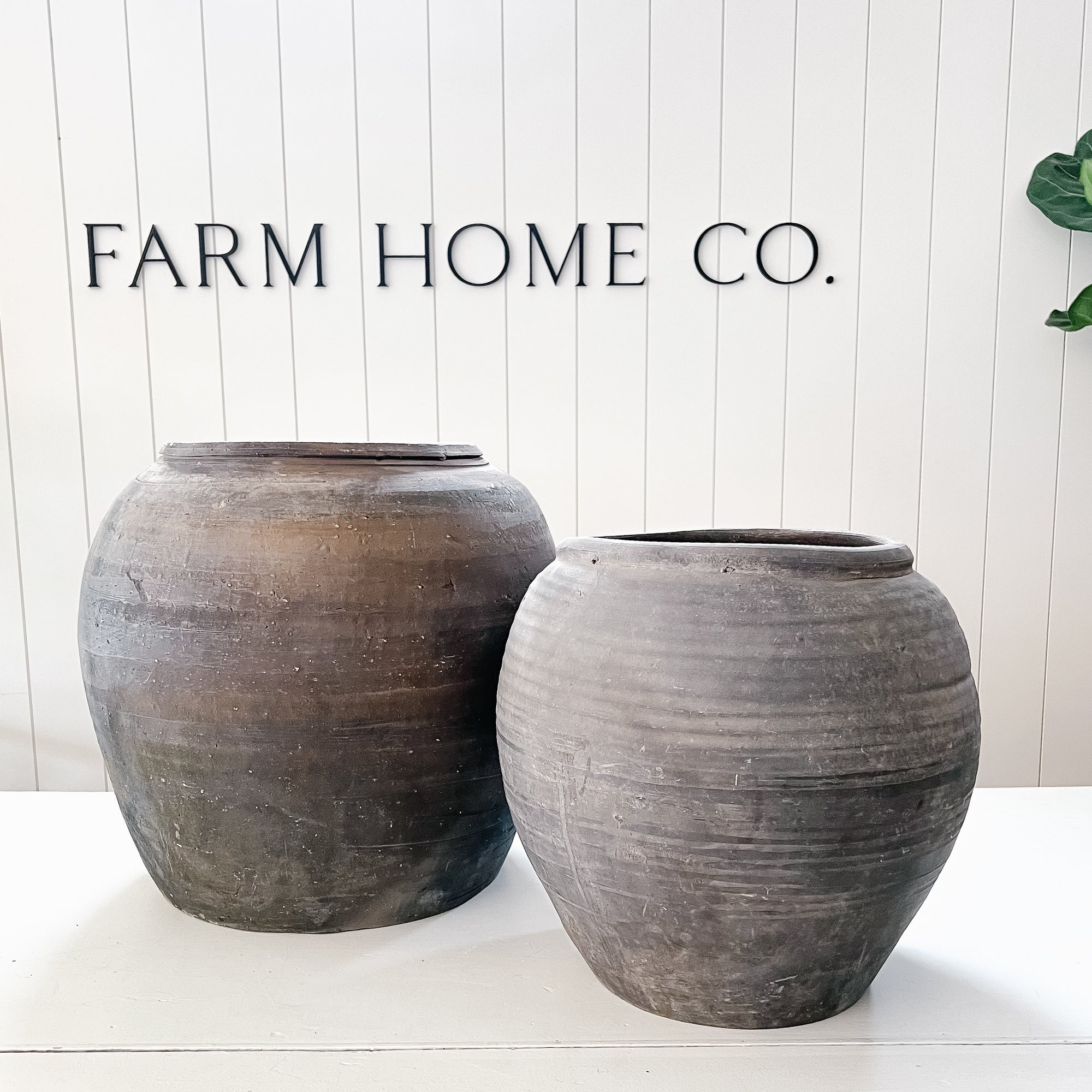 Washed Black Ceramic Vessel | X Large