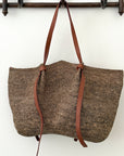 Oversized Gemma Bag with Brown Leather Strap
