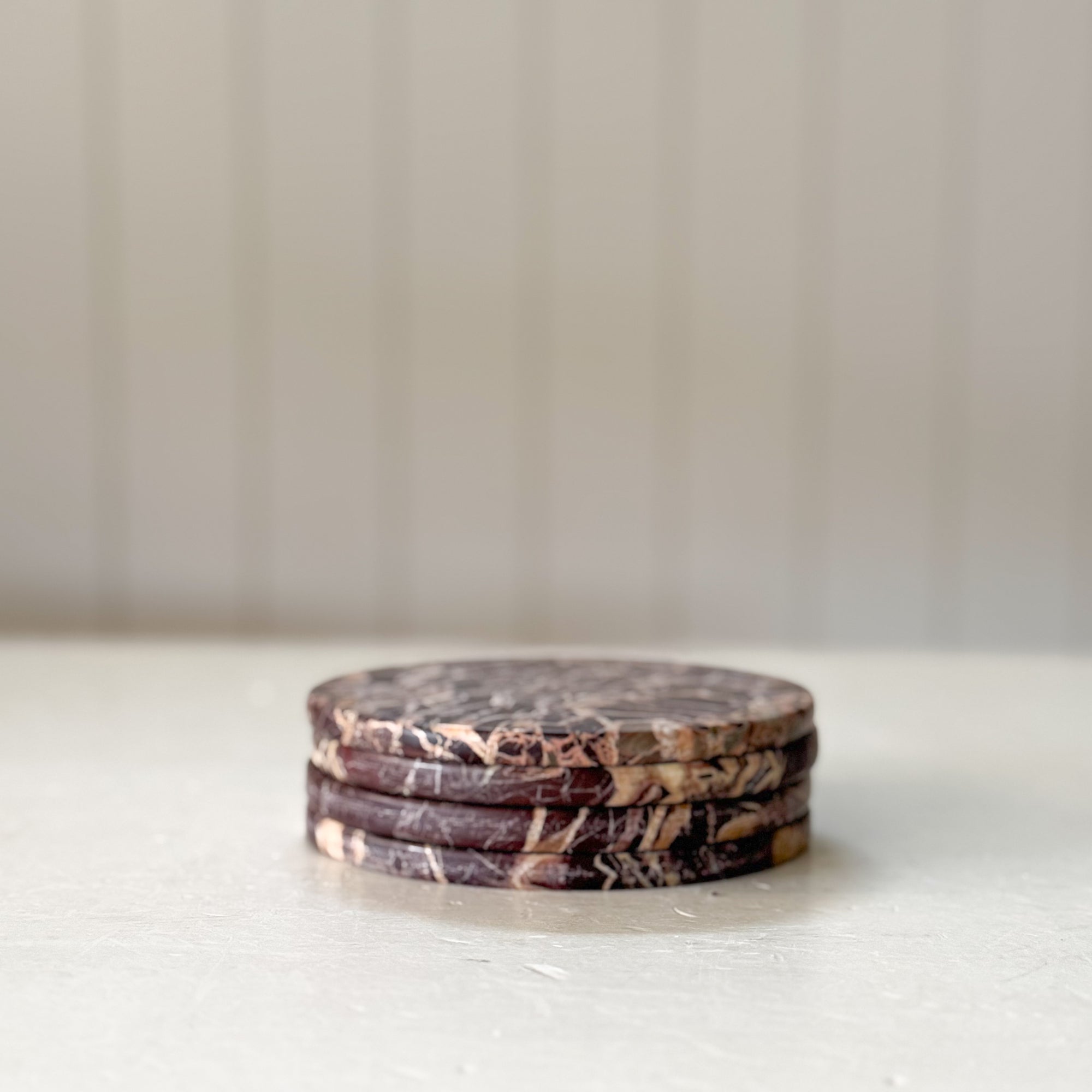 Chocolate Marble Oversized Coasters | Set of 4