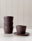 Espresso Cup with Raw Rim | Cocoa