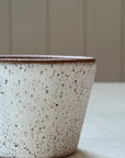 Espresso Cup with Raw Rim | Speckled White