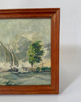 Crosswinds | Hand-Painted Framed Coastal Art