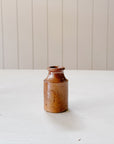 Miniature Vintage English Ink Pots | British Brown