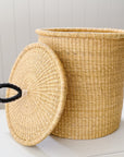 Handwoven Lidded Laundry Basket | No. 1 Natural