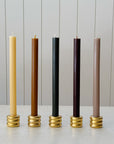 12" Beeswax Columnar Taper Candle Collection