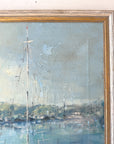 Harborside | Hand-Painted Framed Coastal Art