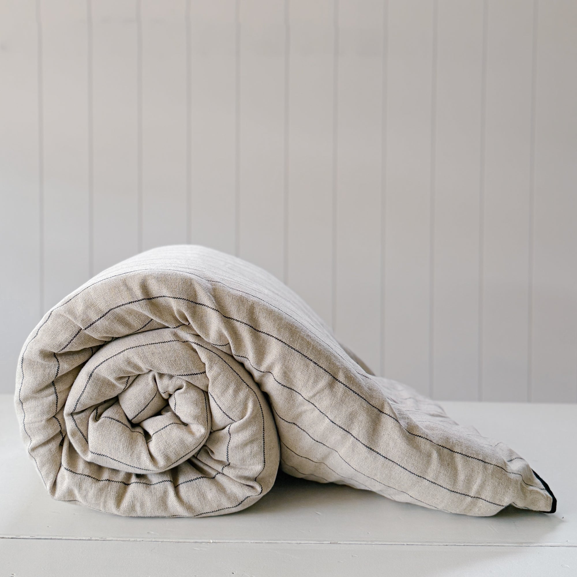Calvi Bed Roll | Natural Stripe