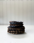 Ceramic Scalloped Mini Dish | Charcoal