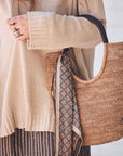 Florence Raffia Satchel Bag