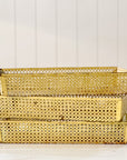Original Mathieu Matégot Citron Metal Bins C1950s from France