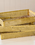 Original Mathieu Matégot Citron Metal Bins C1950s from France