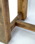 Reclaimed Mulberry Farm Table with Scalloped Apron