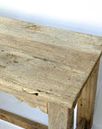 Reclaimed Mulberry Farm Table with Scalloped Apron