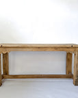 Reclaimed Mulberry Farm Table with Scalloped Apron