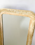 Antiqued White Louis Philippe Mirror No.91 | France