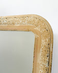 Antiqued White Louis Philippe Mirror No.91 | France