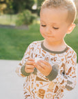 Ribbed Two-Piece Pajamas | Camping