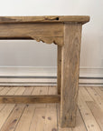 Reclaimed Mulberry Farm Table with Scalloped Apron