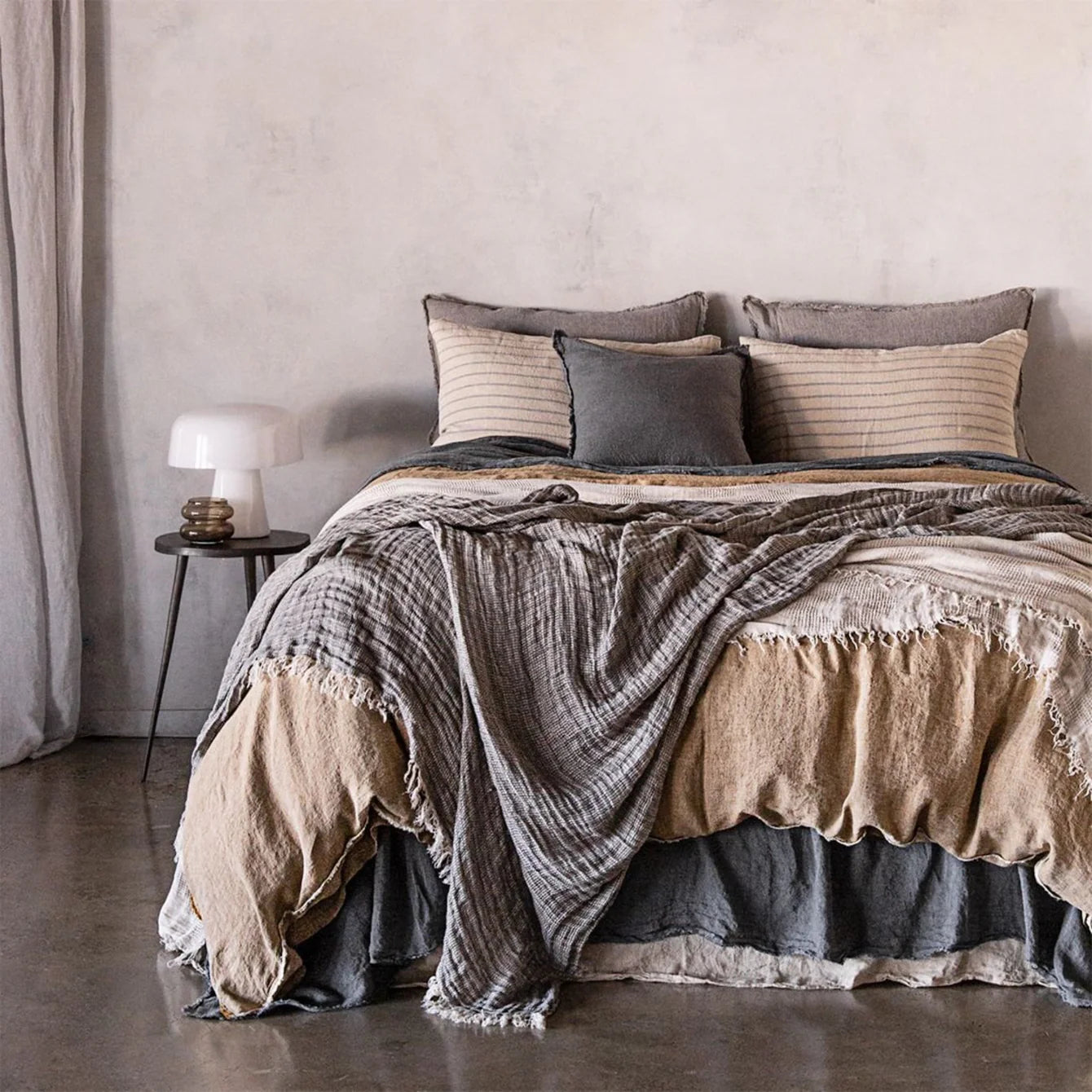 Crush Linen Throw