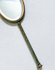 Antiqued Brass Filigree Hand Held Vanity Mirrors